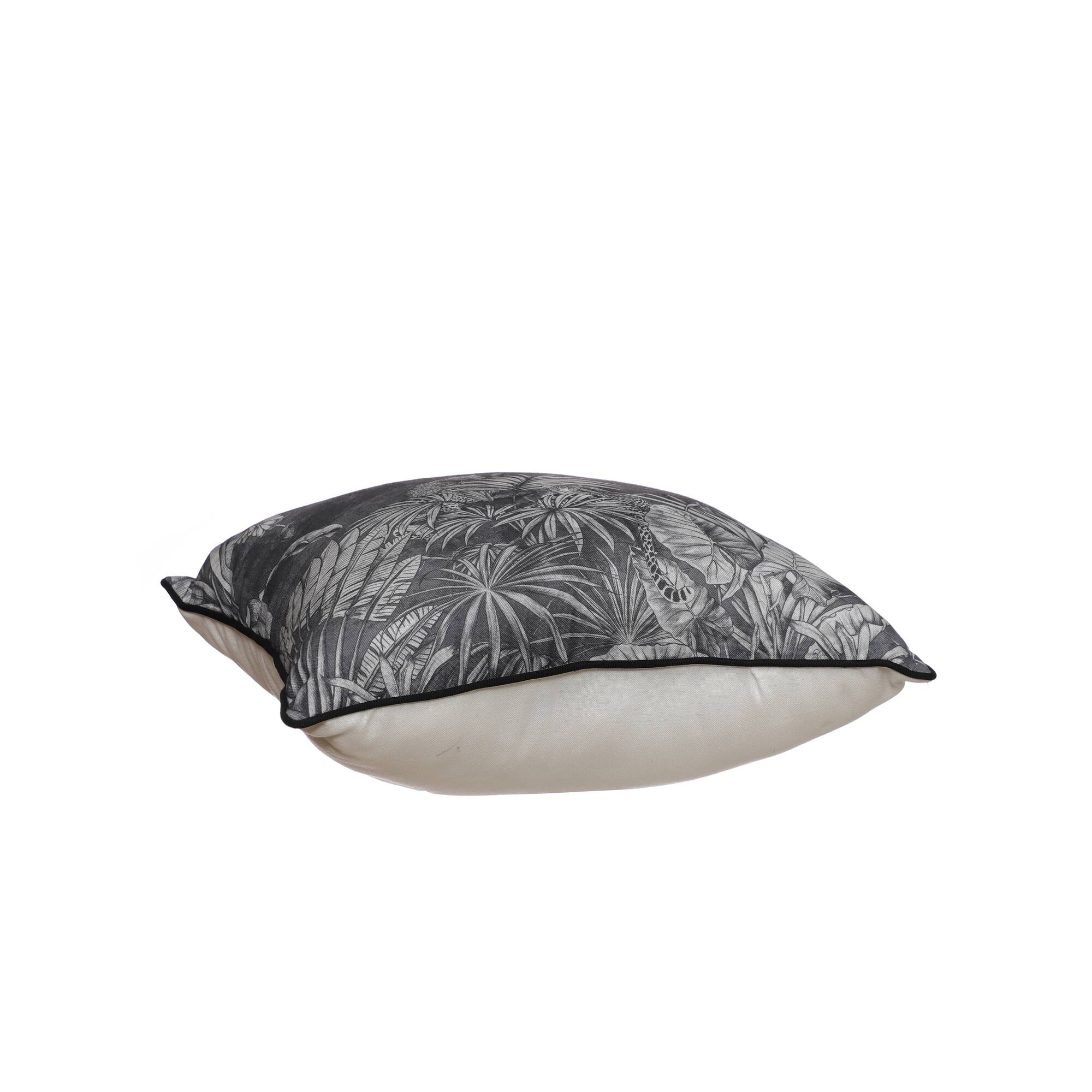 Monochrome Jungle Print Throw Pillow by Ashland®